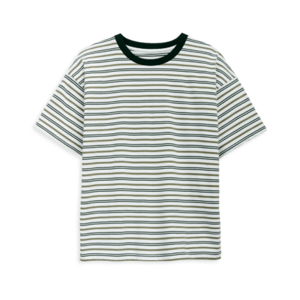 White Striped Tee